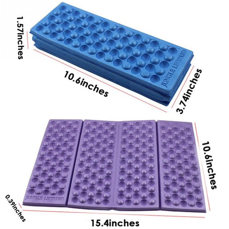 2PCS/Pack Foldable Hiking Camping Mat Outdoor Picnic Pad Cushion, Size: 39 x 27 x 1cm - Blue-3