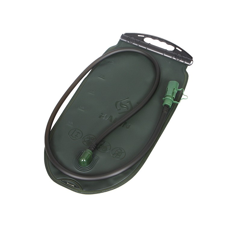 HALIN 2.5L Non-toxic TPU Folding Drinking Water Container Bicycle Climbing Camping Hiking Water Bag - Army Green-1