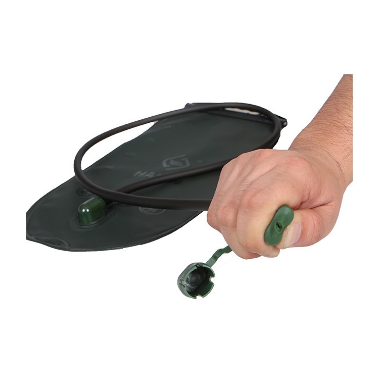 HALIN 2.5L Non-toxic TPU Folding Drinking Water Container Bicycle Climbing Camping Hiking Water Bag - Army Green-2