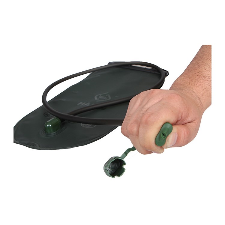 HALIN 2.5L Non-toxic TPU Folding Drinking Water Container Bicycle Climbing Camping Hiking Water Bag - Army Green-7