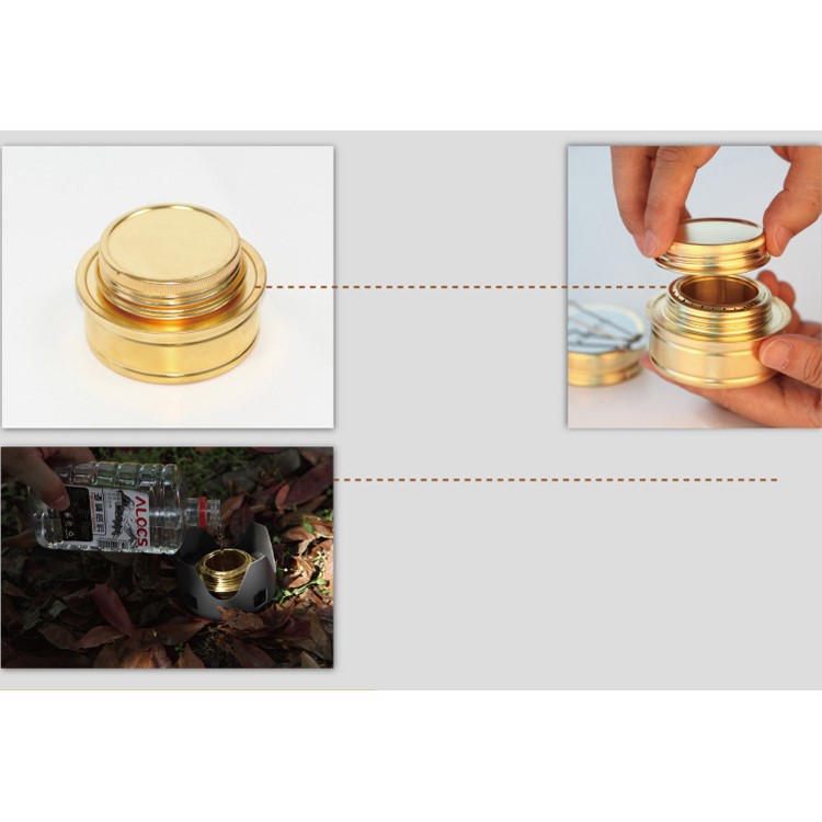 Outdoor Hiking Camping Portable Spirit Burner Alcohol Stove Furnace-8