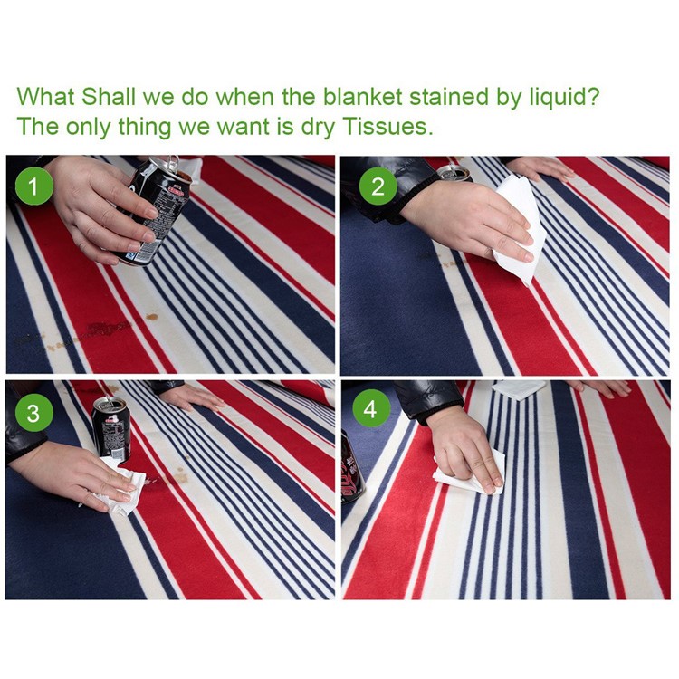 YODO Almofada De Almofada De Prova De Humidade Dobrável Resistente A Água (200 X 200cm) - Vermelho / Listras Azuis-13