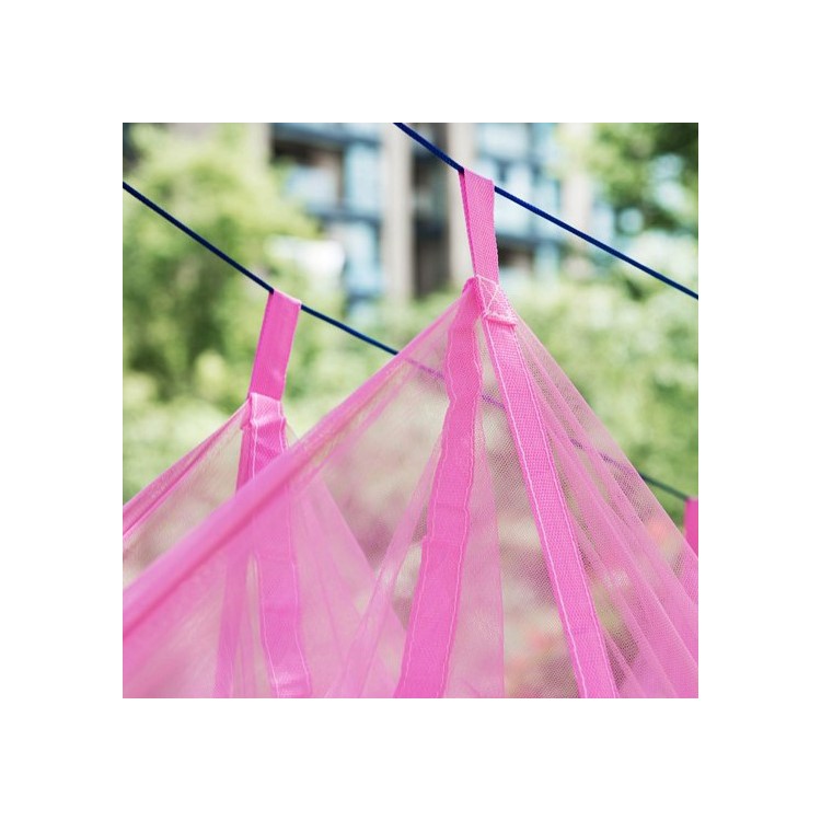 Mosquito Net Outdoor Hammock Travel Bed Lightweight Parachute Fabric Double Hammock - Grey + Orange-3