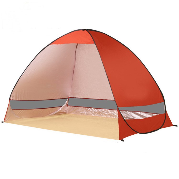GJ027 Portable Spring Automatic Setup Tent Waterproof 2 Persons Outdoor Camping Tent - Red-1