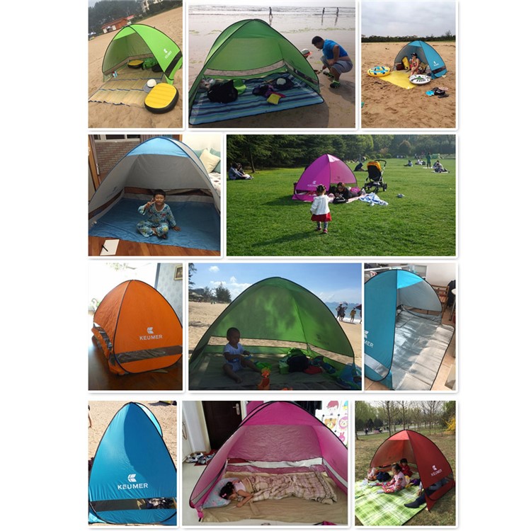 GJ027 Portable Spring Automatic Setup Tent Waterproof 2 Persons Outdoor Camping Tent - Red-2