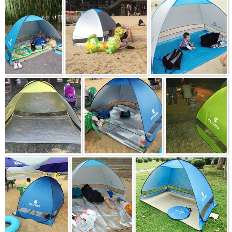 GJ027 Portable Spring Automatic Setup Tent Waterproof 2 Persons Outdoor Camping Tent - Red-3
