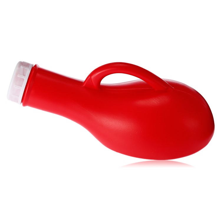 Unisex Portable Camping Disposable Plastic Urinal Pot Urine Bottle - Red-3