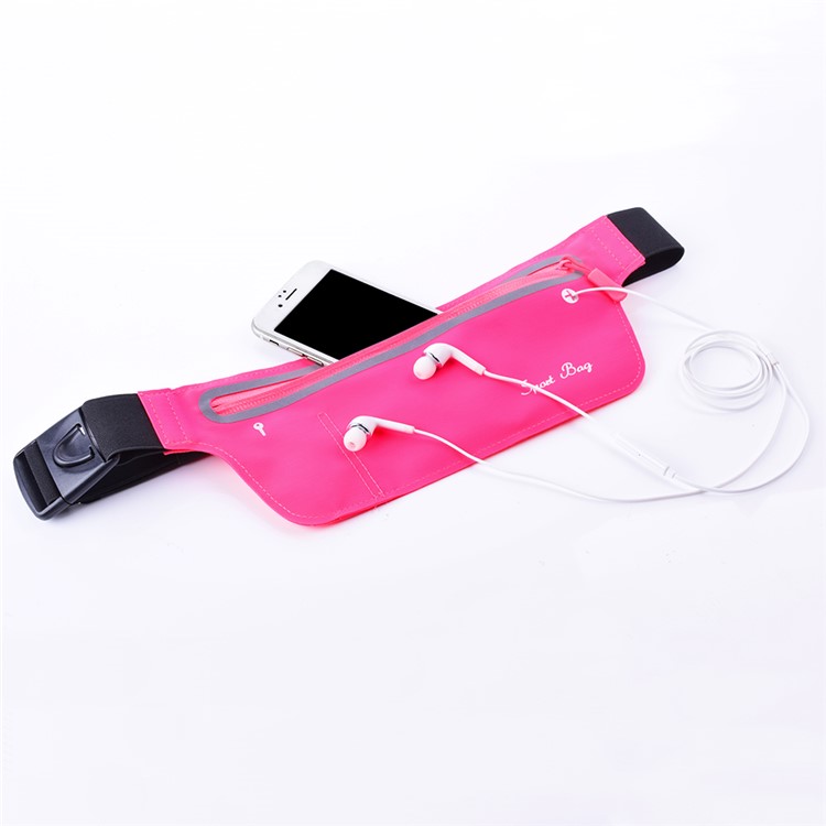 Large Capacity Smartphone Pouch Bag Adjustable Sports Bag - Rose-10