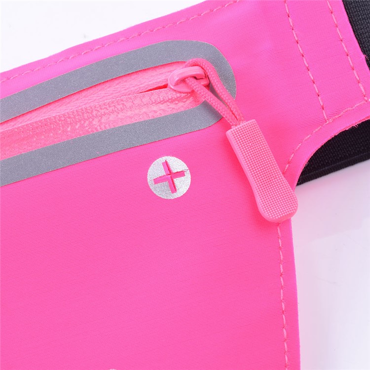 Large Capacity Smartphone Pouch Bag Adjustable Sports Bag - Rose-11