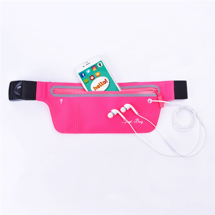 Large Capacity Smartphone Pouch Bag Adjustable Sports Bag - Rose-9
