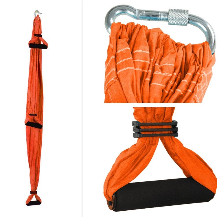 Yoga Flying Swing Anti-gravity Yoga Hammock Body Building Fitness Equipment - Orange-2