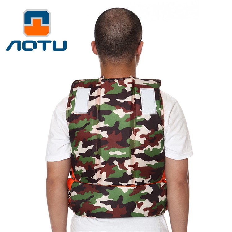 AOTU AT9017-A Camouflage Adult Lifejacket Swimming Boating Life Vest with Whistle-4