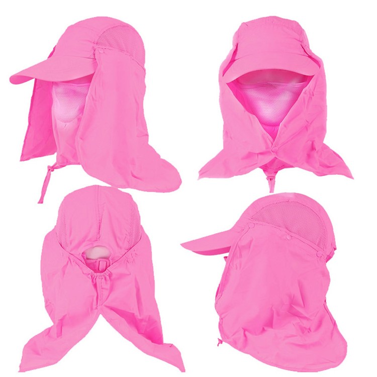 AOTU AT8712 Detachable Outdoor 360 Degree Anti-UV Breathable Face Cover - Rose-2