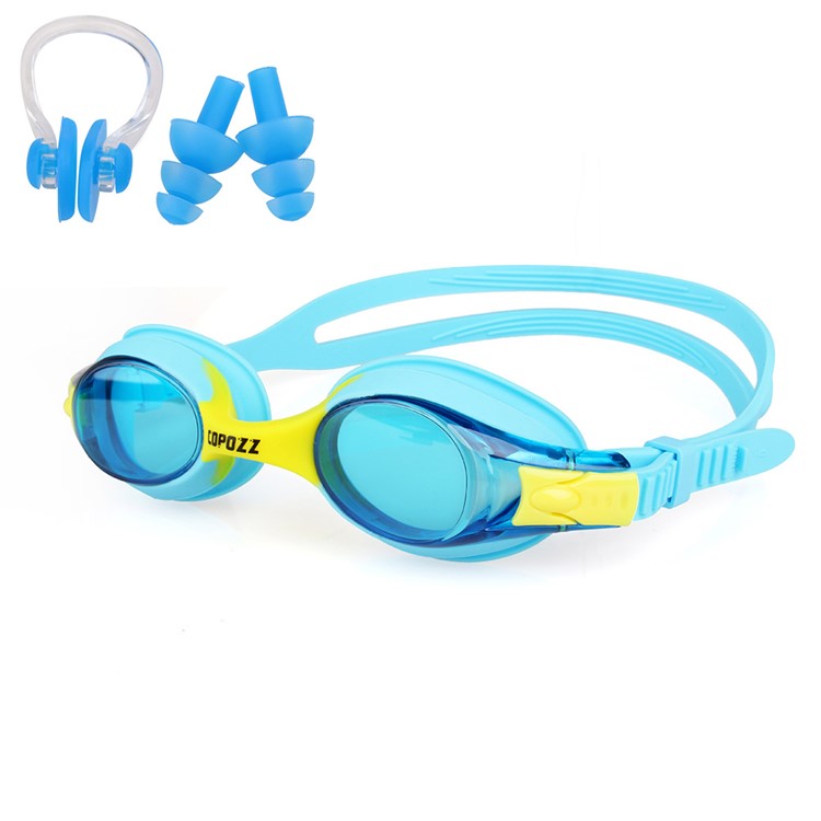 COPOZZ Swimming Goggles Anti-fog Glasses for Kids and Early Teens (GOG-3240) - Blue-3