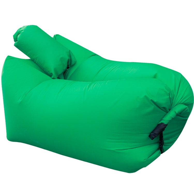 GOLDEN TAI Portable Air Inflation Canapé Canapé + Oreiller pour Beach Camping Rest - Vert-1