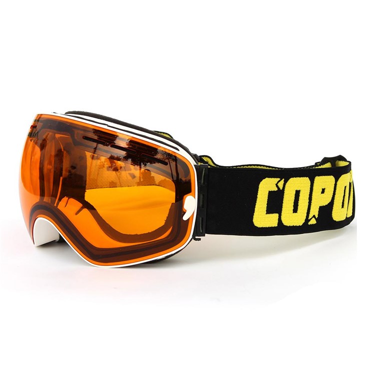 COPOZZ 4-lens Goggles Set Snowmobile Snowboard Skate Ski Goggles Anti-Fog UV Glasses with Detachable Lens - Black-3