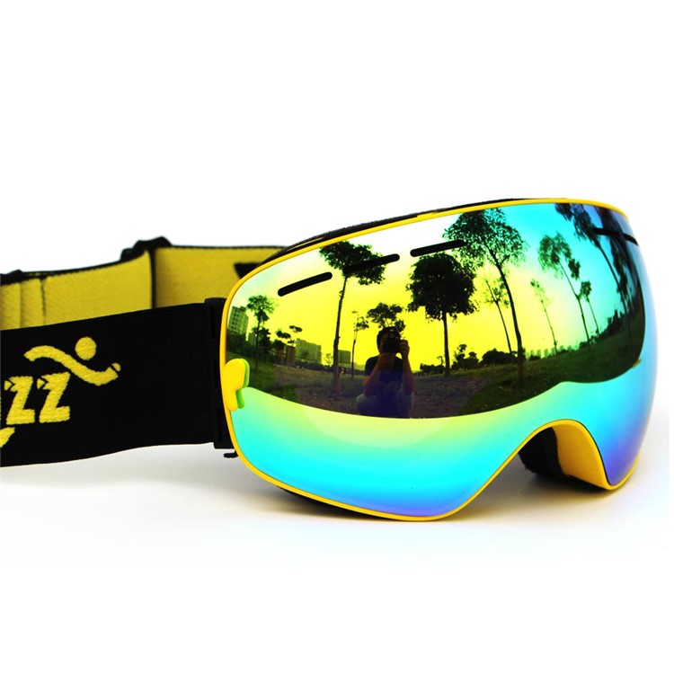 COPOZZ 4-lens Goggles Set Snowmobile Snowboard Skate Ski Goggles Anti-Fog UV Glasses with Detachable Lens - Black-4