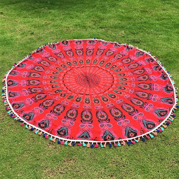Hippie Boho Gypsy Beach Handtuch Runde Roundie Strand Werfen