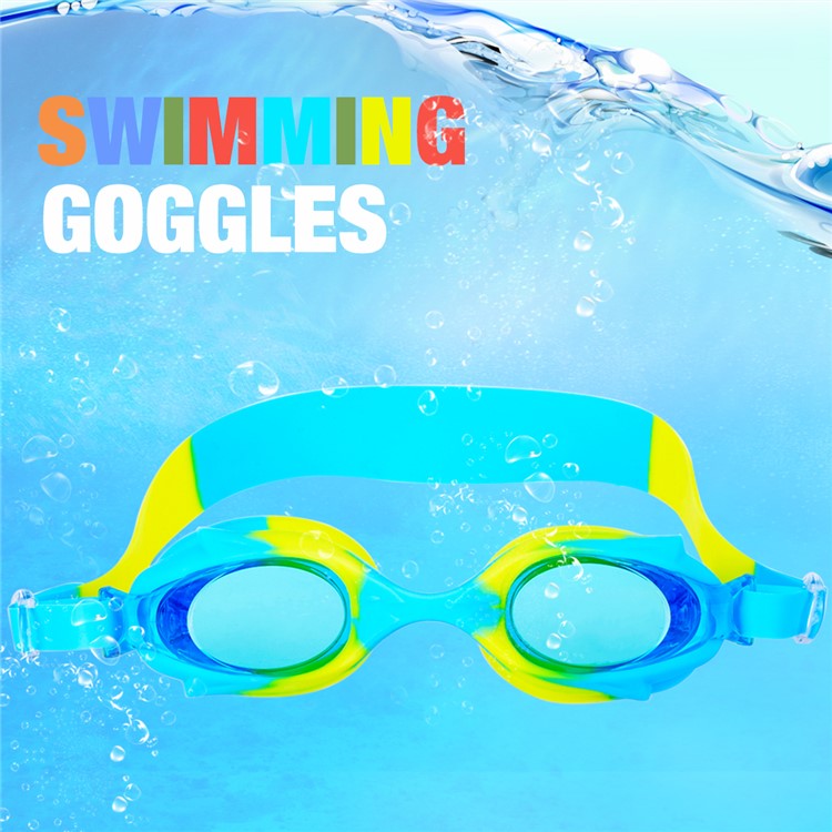 Cartoon Fish Shape Children Swimming Goggles Fog-proof HD Silicone Swimming Goggles-1