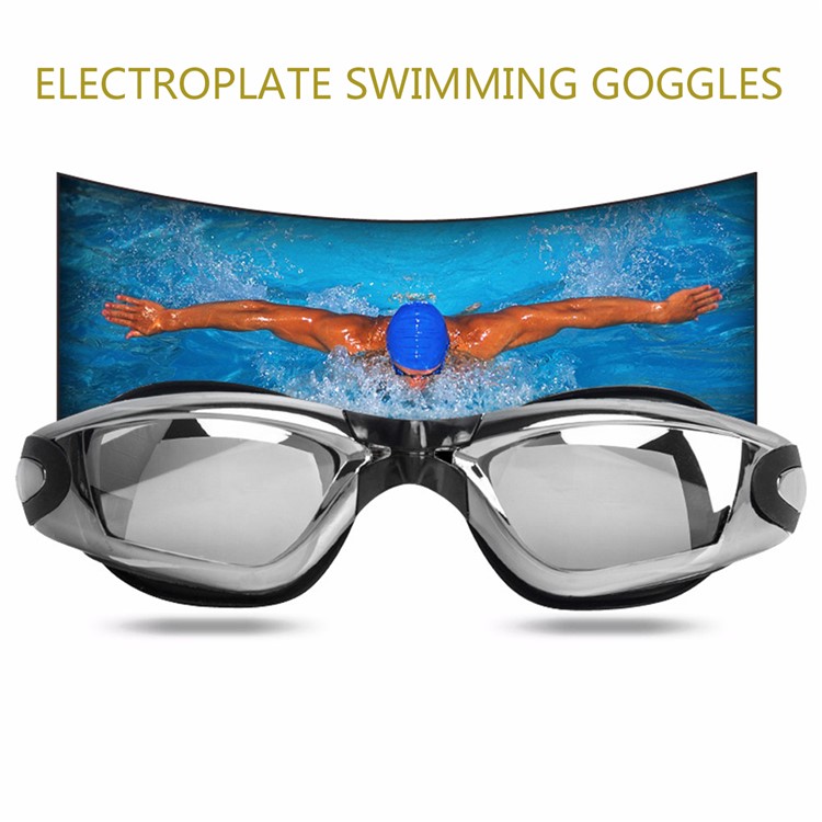 Anti-Fog Shatterproof UV Protection Swimming Goggles Electroplated Swim Goggles for Adults-1
