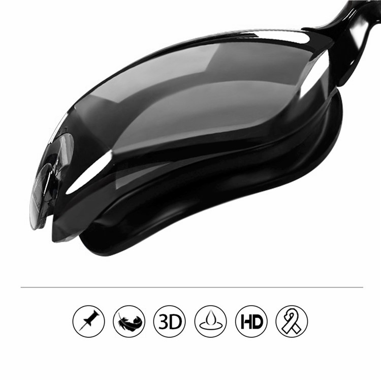 Anti-Fog Shatterproof UV Protection Swimming Goggles Electroplated Swim Goggles for Adults-4