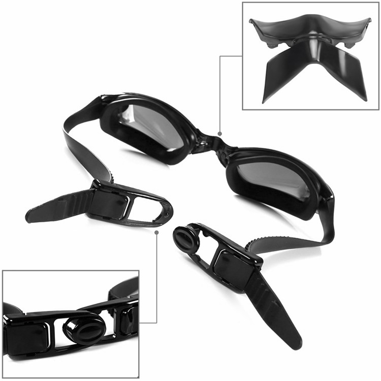 Anti-Fog Shatterproof UV Protection Swimming Goggles Electroplated Swim Goggles for Adults-5