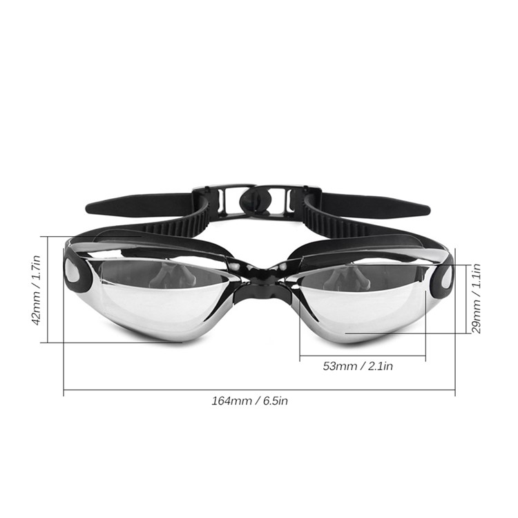 Anti-Fog Shatterproof UV Protection Swimming Goggles Electroplated Swim Goggles for Adults-8