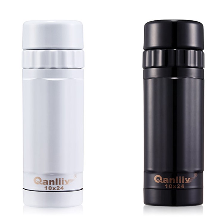 10X24 Portable Outdoor Hiking Sightseeing Monocular Telescope with Non-slip Handle Design - Black-10