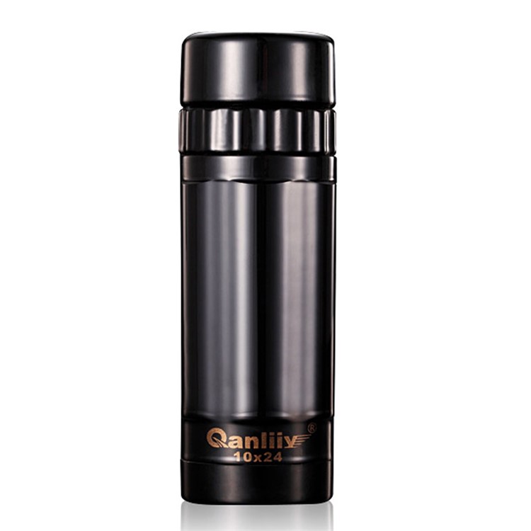 10X24 Portable Outdoor Hiking Sightseeing Monocular Telescope with Non-slip Handle Design - Black-3