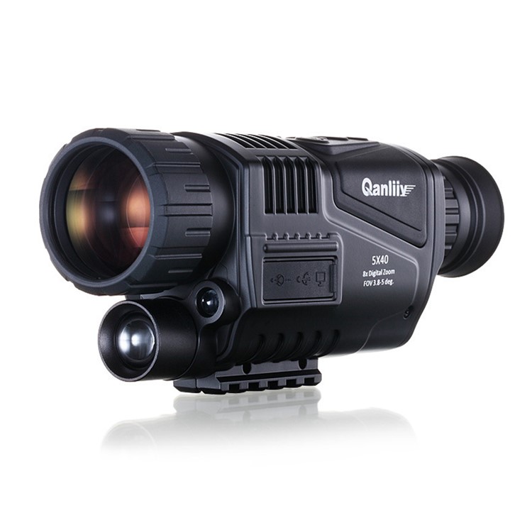 QANLIIY Portable 5X40 Infrared Night Vision Monocular Outdoor Bird-watching Sightseeing DV Recorder-2
