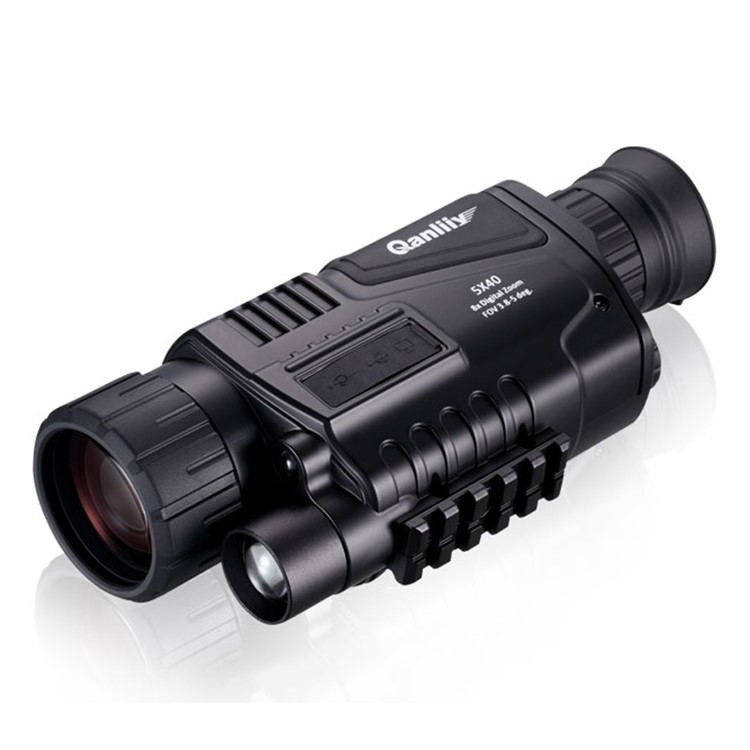 QANLIIY Portable 5X40 Infrared Night Vision Monocular Outdoor Bird-watching Sightseeing DV Recorder-6