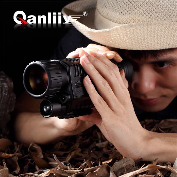 QANLIIY Portable 5X40 Infrared Night Vision Monocular Outdoor Bird-watching Sightseeing DV Recorder-7