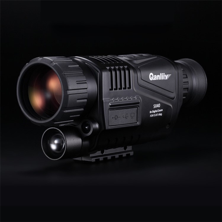QANLIIY Portable 5X40 Infrared Night Vision Monocular Outdoor Bird-watching Sightseeing DV Recorder-8