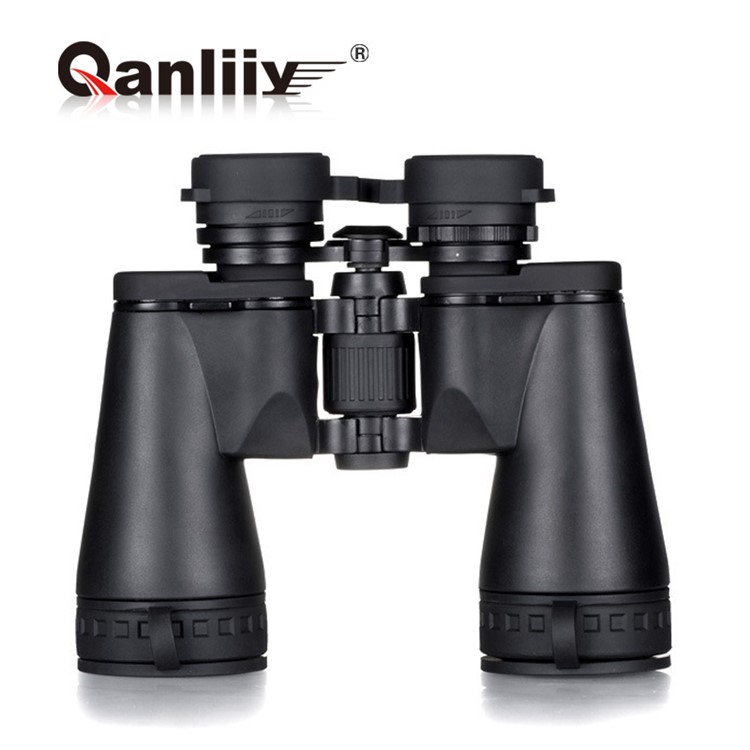 QANLIIY 10X50W Binoculars Portable BAK7 HD Telescope Low-light-level Night Vision for Outdoors - Black-1