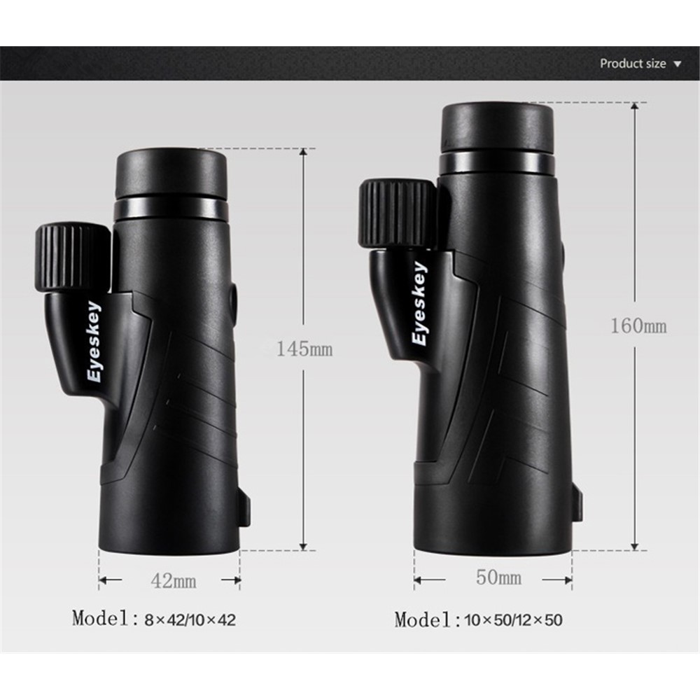 Telescópio Monocular Impermeável Da Câmera Do Telefone EK8510 8X Com Visão Nocturna De Baixo Nível Do Nível