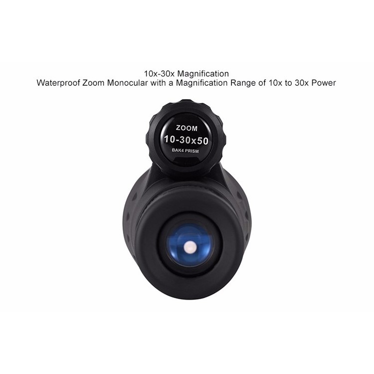 EYESKEY High-power 10-30x50 Zoom Monocular with a Magnification Range of 10x to 30x Power (EK8573)-2