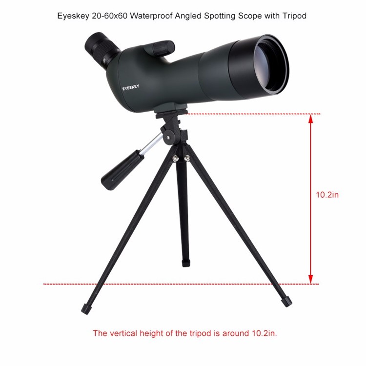 EYESKEY EK2060 20-60X Telescópio Monocular para Observação de Pássaros ao Ar Livre com BAK7 Prisma / Tripé-4