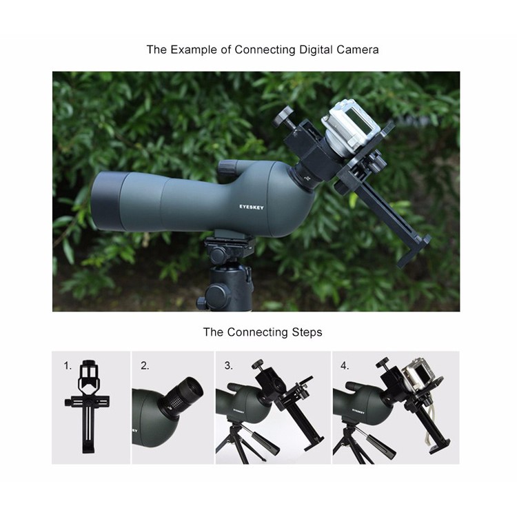 EYESKEY EK2060 20-60X Telescópio Monocular para Observação de Pássaros ao Ar Livre com BAK7 Prisma / Tripé-8