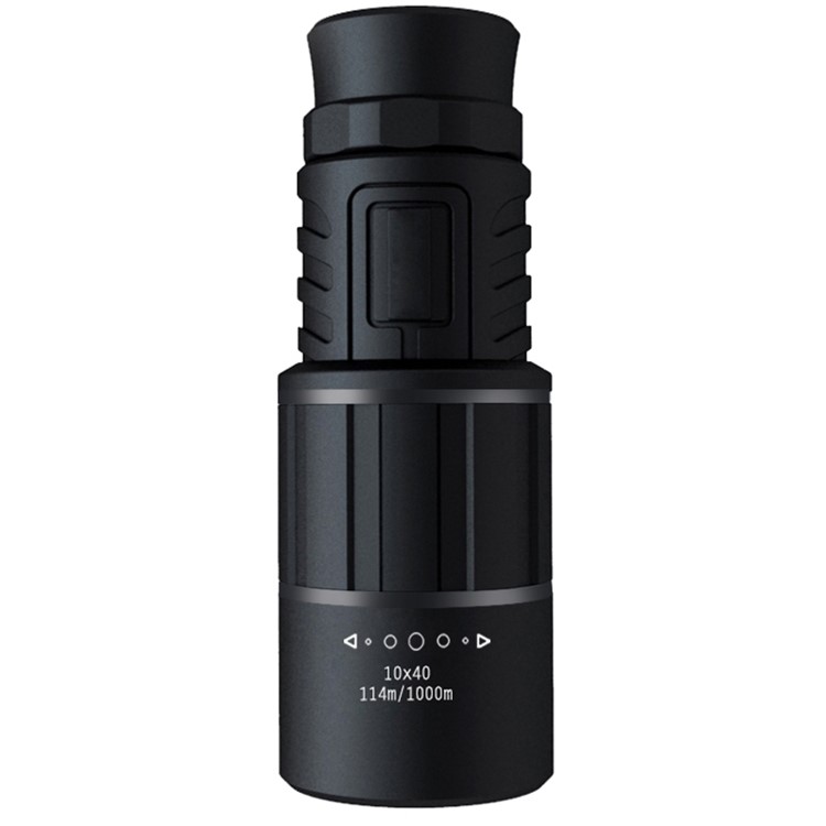 SUNCORE Traveler 10x40 High Definition Monocular with BAK7 Prisms Telescope for Outdoor Birding Travelling Sightseeing Hunting - Black-1