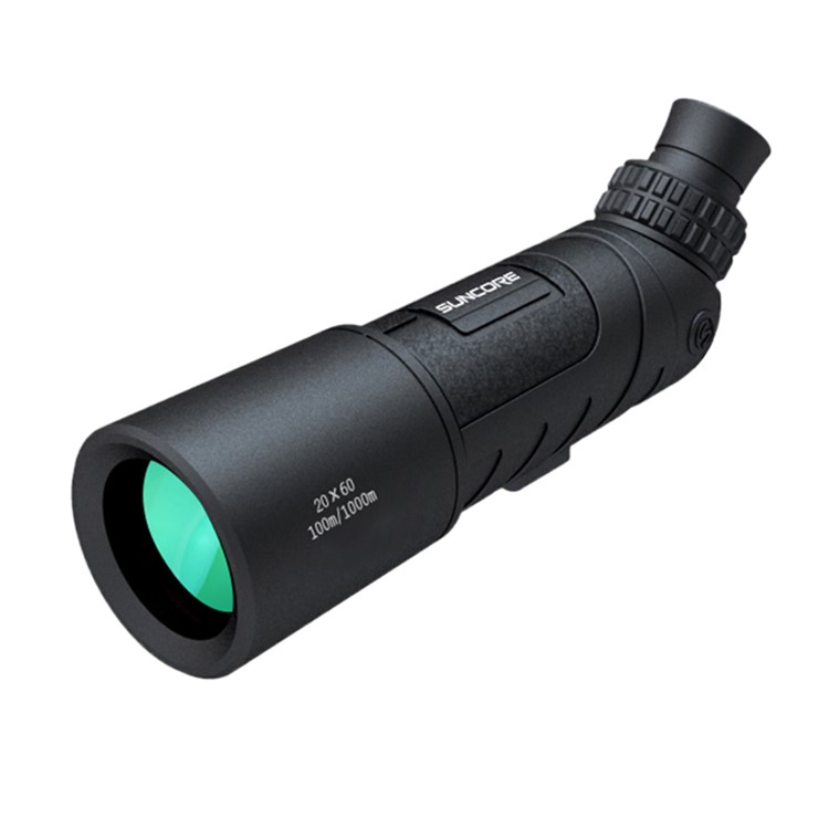 SUNCORE Traveler 20x60 High Magnification BK7 Prisms Waterproof Monocular Telescope - Black-1