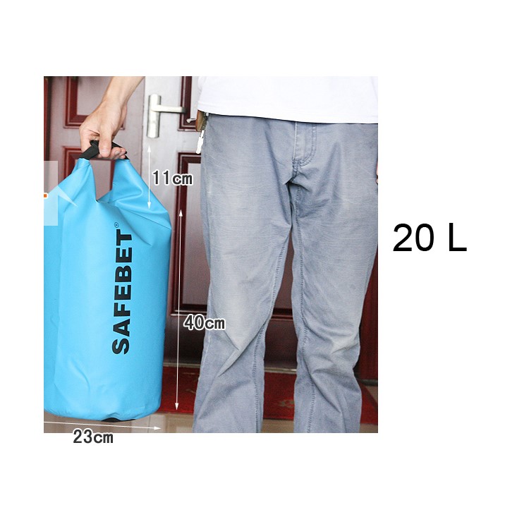 20L Waterproof Dry Pouch Bag for Outdoor Rafting Swimming Floating - Red-10