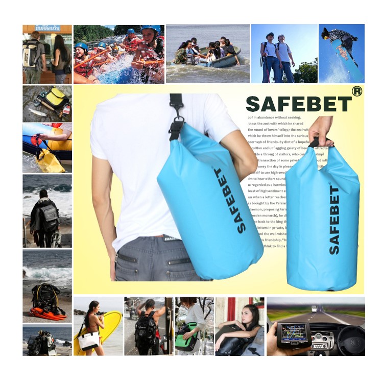 20L Waterproof Dry Pouch Bag for Outdoor Rafting Swimming Floating - Red-9