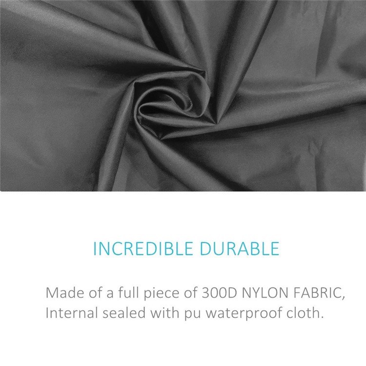 Ultra Light 210D Nylon Outdoor Backpack Waterproof Cover - Black / Size: L (for 45-60L Backpack)-3