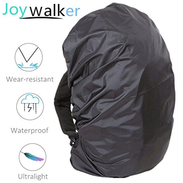 Ultra Light 210D Nylon Outdoor Backpack Waterproof Cover - Black / Size: L (for 45-60L Backpack)-5