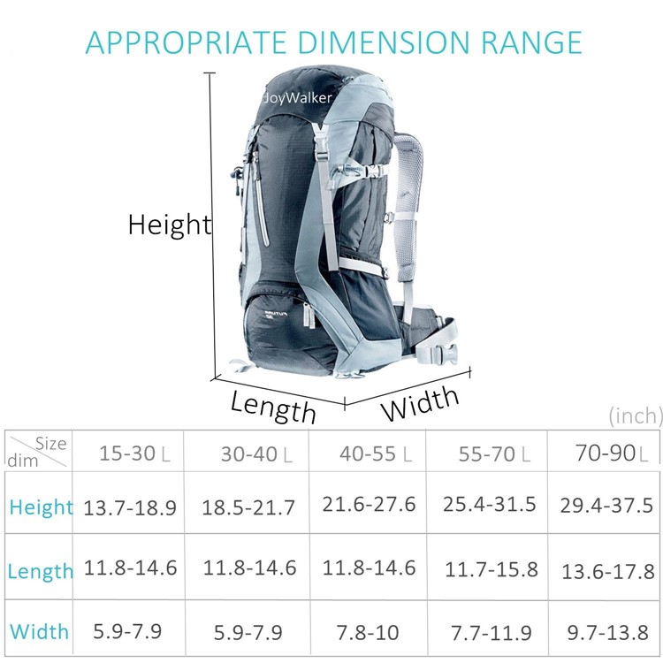Ultra Light 210D Nylon Outdoor Backpack Waterproof Cover - Black / Size: L (for 45-60L Backpack)-6