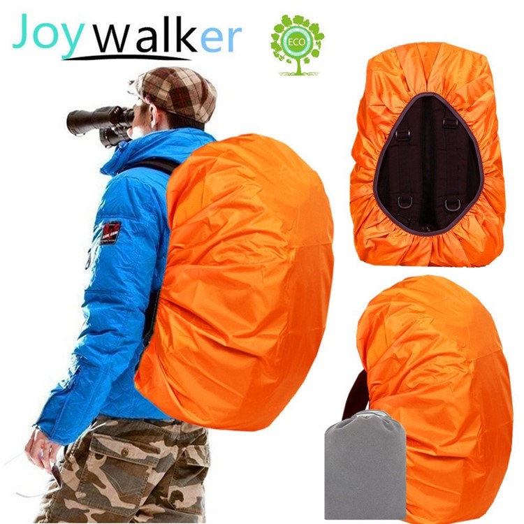 210D Nylon Waterproof Outdoor Backpack Rain Cover - Orange / Size: S (for 15-35L Backpack)-4