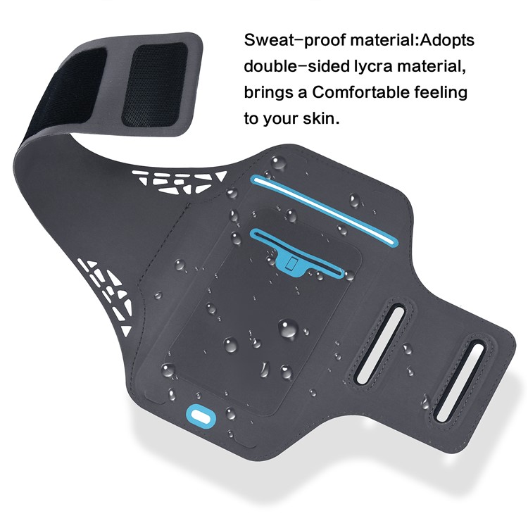 BDD-061Z Fingerprint to Unlock Swipe Screen Sports Armband Case for iPhone 7 6s 6 4.7 inch - Orange-4