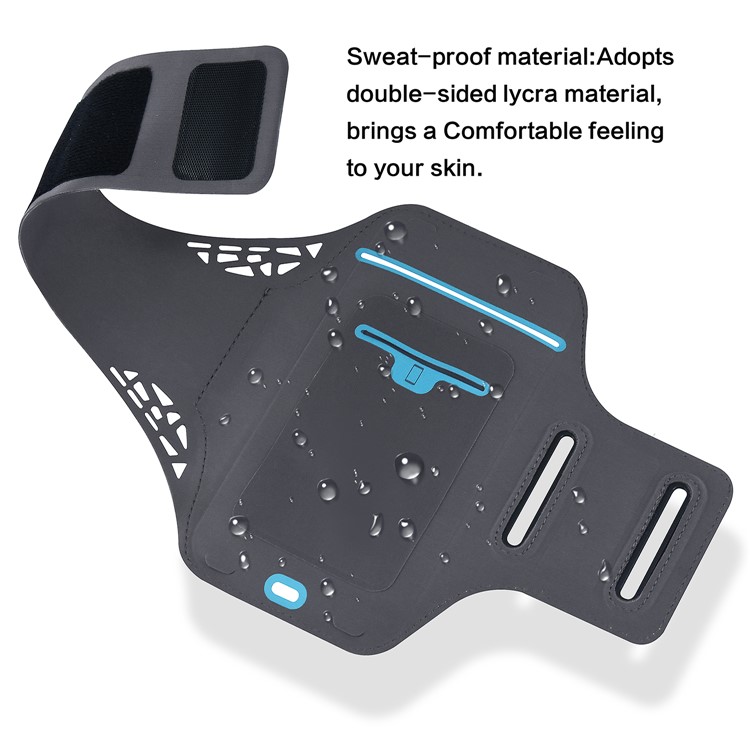 BDD-061Z Fingerprint to Unlock Ultra-thin Sports Armband Case for iPhone 8/7 6s 6 4.7 inch - Black-4