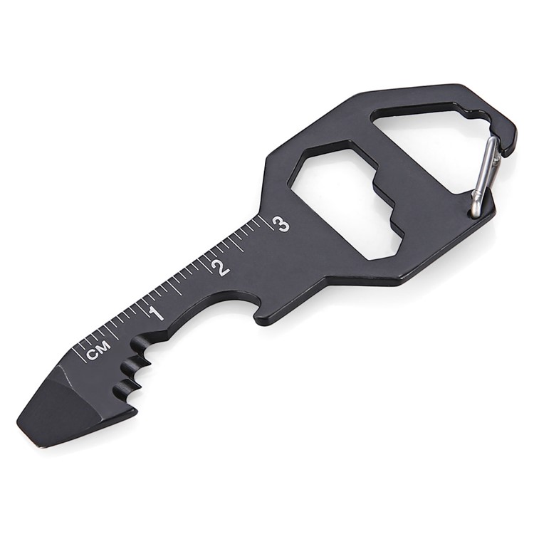 Multifunctional Indoor Outdoor Stainless Steel EDC Tool Hex Wrench / Ruler / Bottle Opener-3