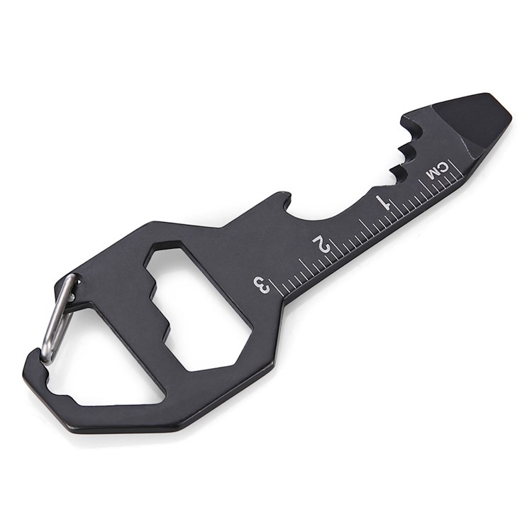 Multifunctional Indoor Outdoor Stainless Steel EDC Tool Hex Wrench / Ruler / Bottle Opener-4